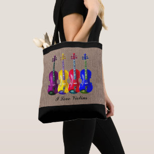I LOVE VIOLINS TOTE BAG
