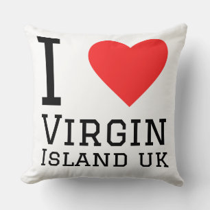 I love Virgin Islands uk Cushion