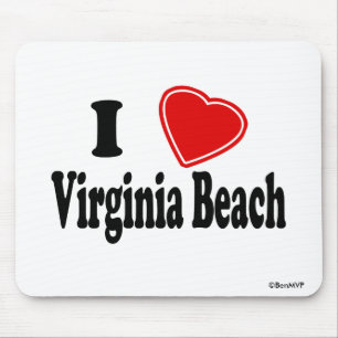 I Love Virginia Beach Mouse Pad