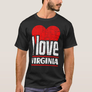 I Love Virginia Best Home State I Heart Virginia T-Shirt
