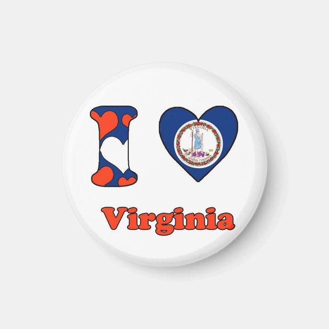 I love Virginia Magnet (Front)