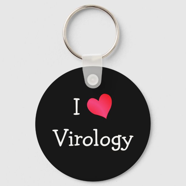 I Love Virology Key Ring (Front)