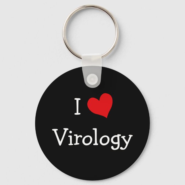 I Love Virology Key Ring (Front)