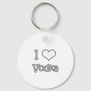 I Love Vodka Key Ring