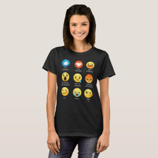 I Love VOLLEYBALL Emoticon (emoji) Social Icon Say T-Shirt