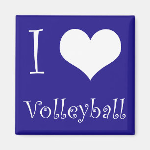 I Love Volleyball Magnet