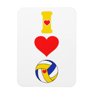 I love volleyball magnet