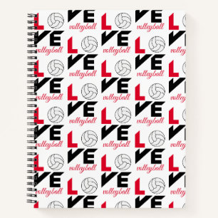 I Love volleyball Notebook
