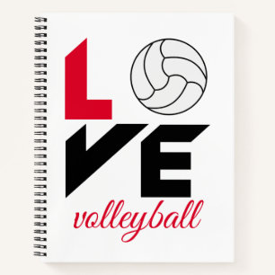 I Love volleyball Notebook