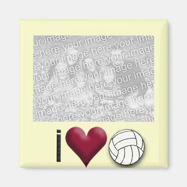 i love volleyball PHOTO MAGNET (Front)