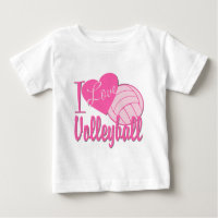 I Love Volleyball Pink