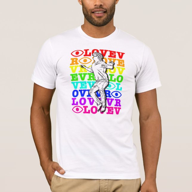 I Love VR Rainbow T-Shirt (Front)