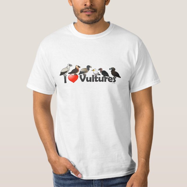 I Love Vultures (Eurasia) T-Shirt (Front)