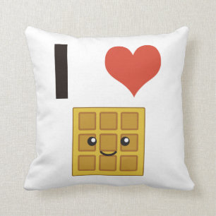 I love Waffles Cushion