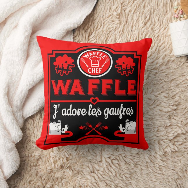 I love Waffles Cushion (Blanket)