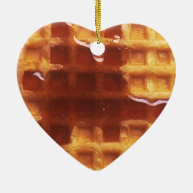 I Love Waffles Ornament (Front)