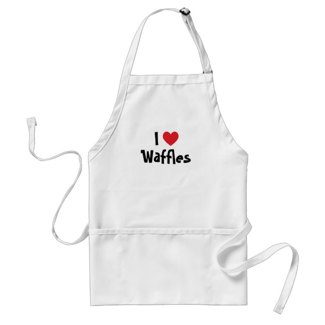 I Love Waffles Standard Apron (Front)