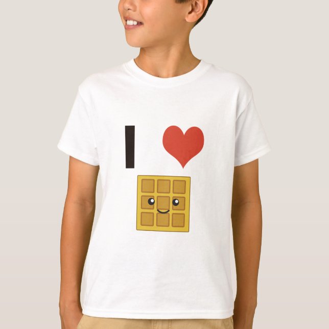 I love Waffles T-Shirt (Front)