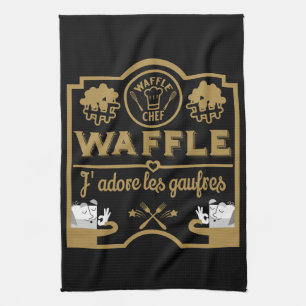 I love Waffles Tea Towel