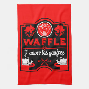 I love Waffles Tea Towel