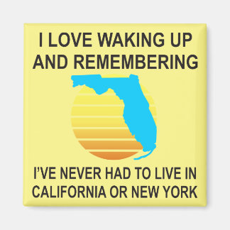 I Love Waking Up In Florida & Never Having To Live Magnet