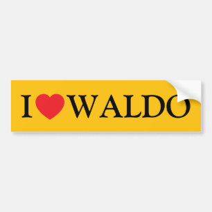 I Love Waldo Bumper Sticker