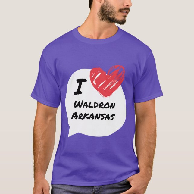 I love Waldron Arkansas Oversized T-Shirt (Front)