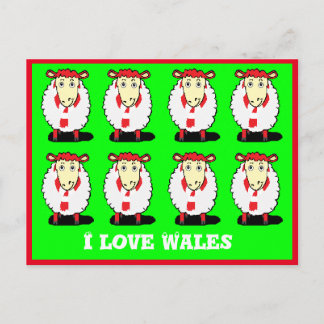 I love Wales postcard