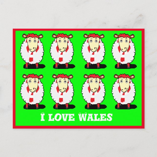 I  love Wales postcard (Front)