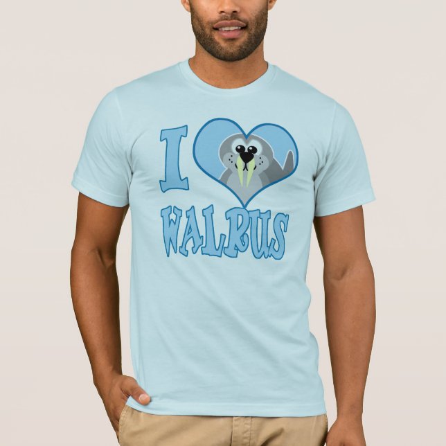 I Love walrus T-Shirt (Front)