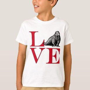I Love Walruses - Light Coloured Tee