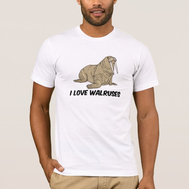 I Love Walruses T-Shirt (Front)