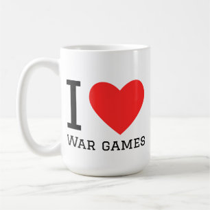 I love war games coffee mug