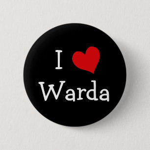 I Love Warda 6 Cm Round Badge