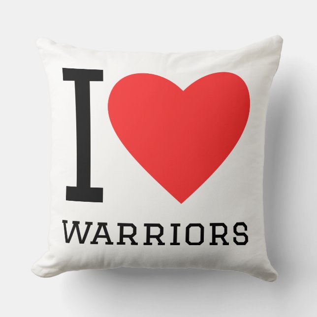 I love warriors cushion (Front)