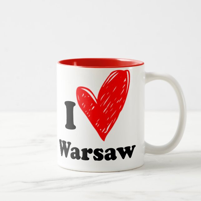 I love Warsaw Two-Tone Coffee Mug (Right)