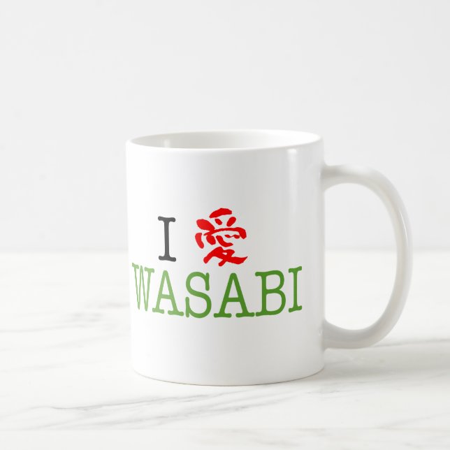 I Love Wasabi Coffee Mug (Right)