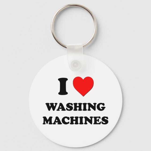 I love Washing Machines Key Ring (Front)