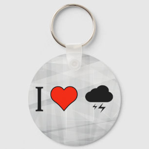 I Love Watching Lightnings Key Ring