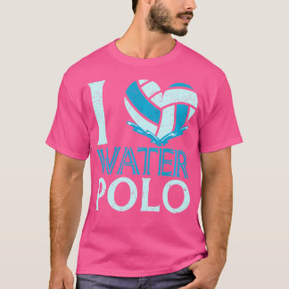 I Love Water Polo Heart Vintage Funny Waterpolo Lo