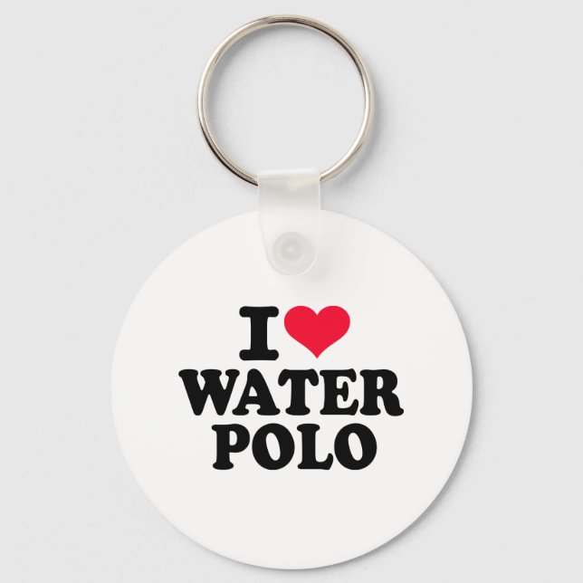 I love Water Polo Key Ring (Front)