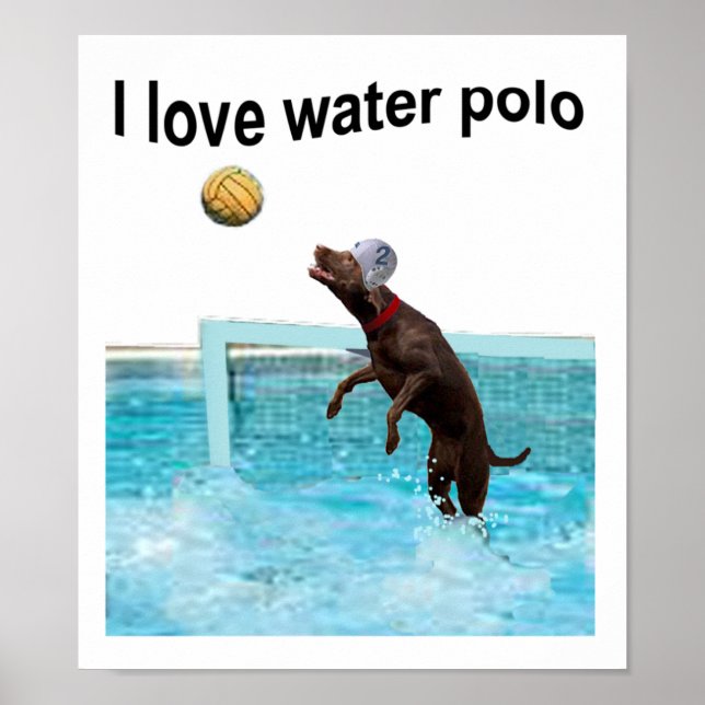 I love water polo poster (Front)