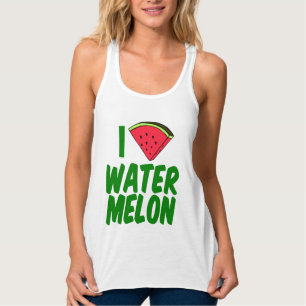 I Love Watermelon Cute Summer Singlet