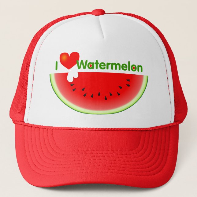 I Love Watermelon Hat (Front)