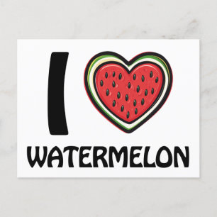 I love Watermelon Postcard