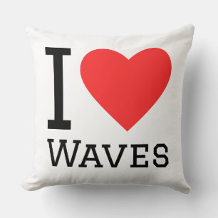 I love waves cushion