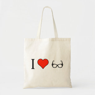 I Love Wearing Girly Eyeglasses Tote Bag