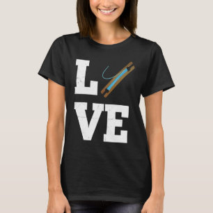 I love Weaving Shuttle Pilot Weaving T-Shirt