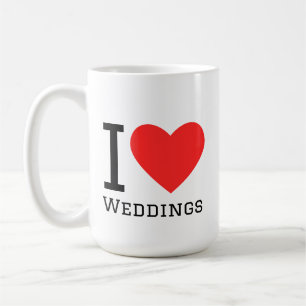 I love weddings coffee mug