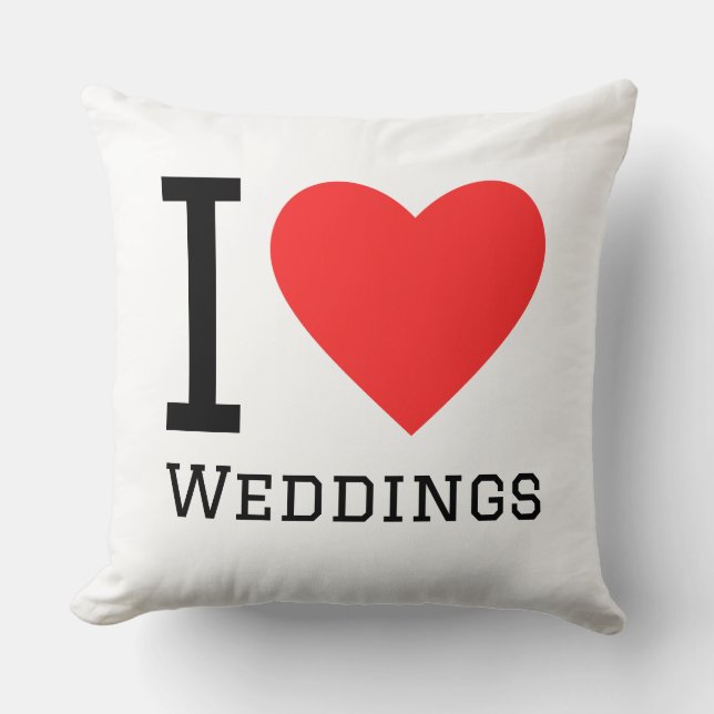 I love weddings  cushion (Front)